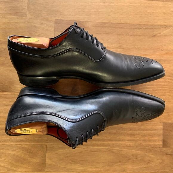 MAGNANNI Sanchez Black Calf-Skin Leather Oxfords (Sz 9.5) main image 6